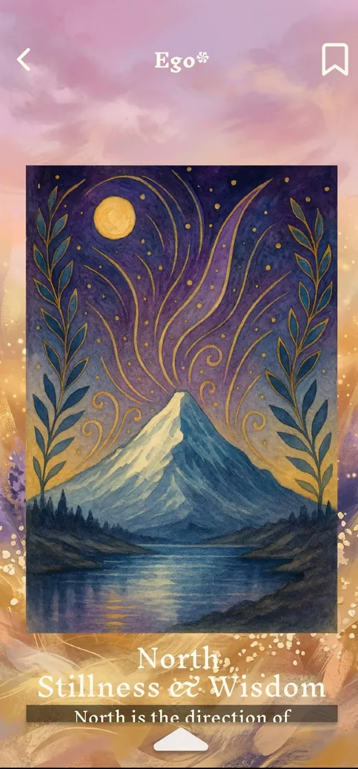The North card drawn in the Ego position
